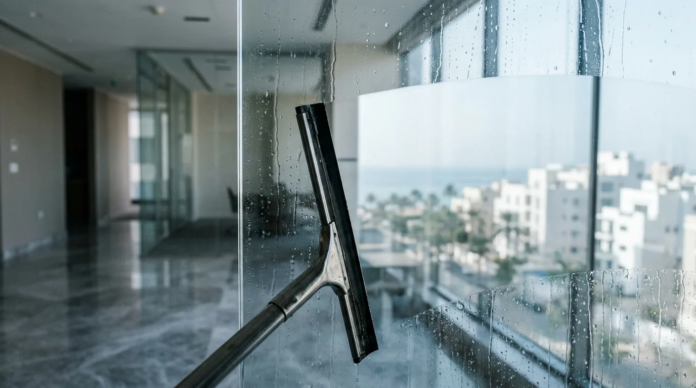Détail technique de l'intervention — Nettoyage de vitres à Casablanca