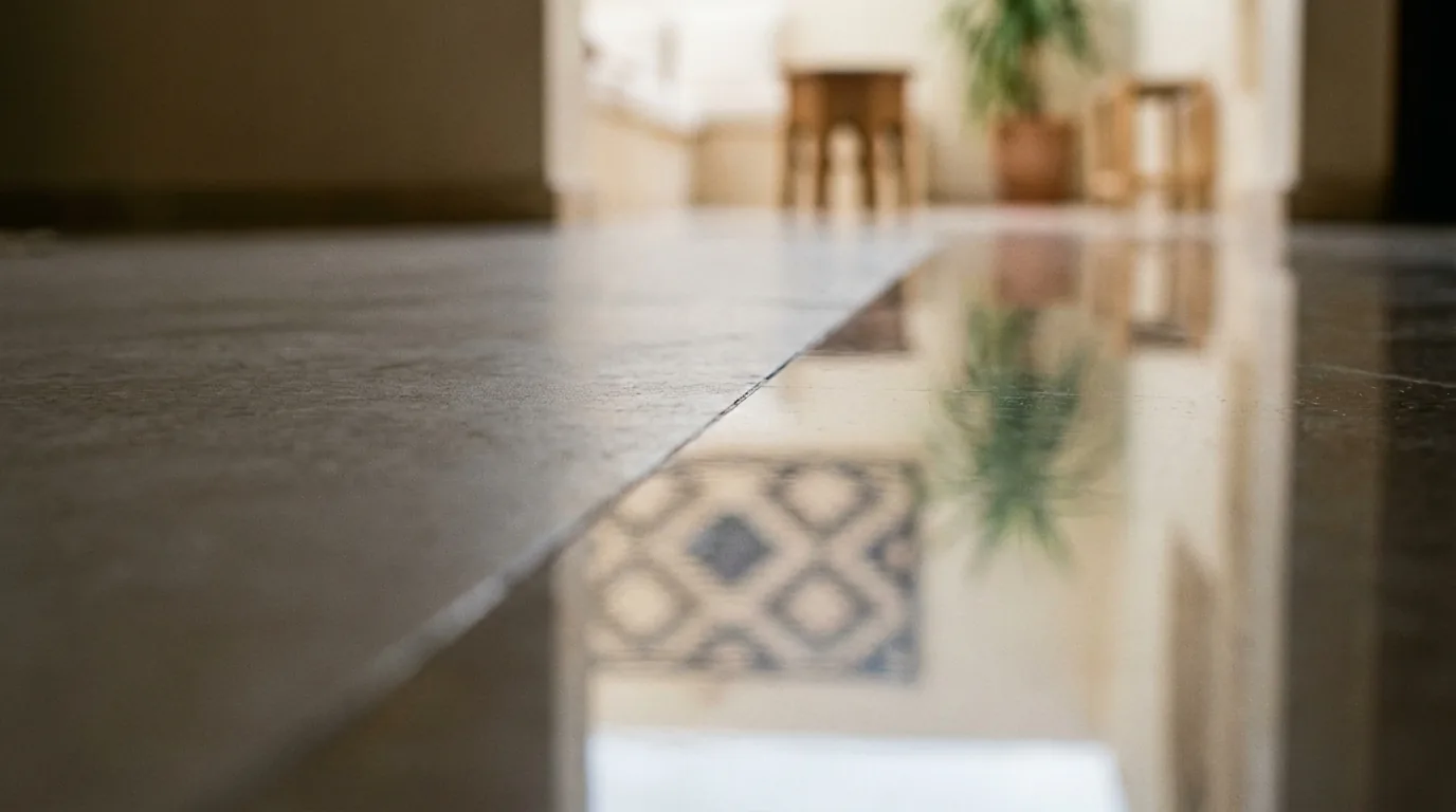 Détail technique de l'intervention — Cristallisation du marbre au Maroc