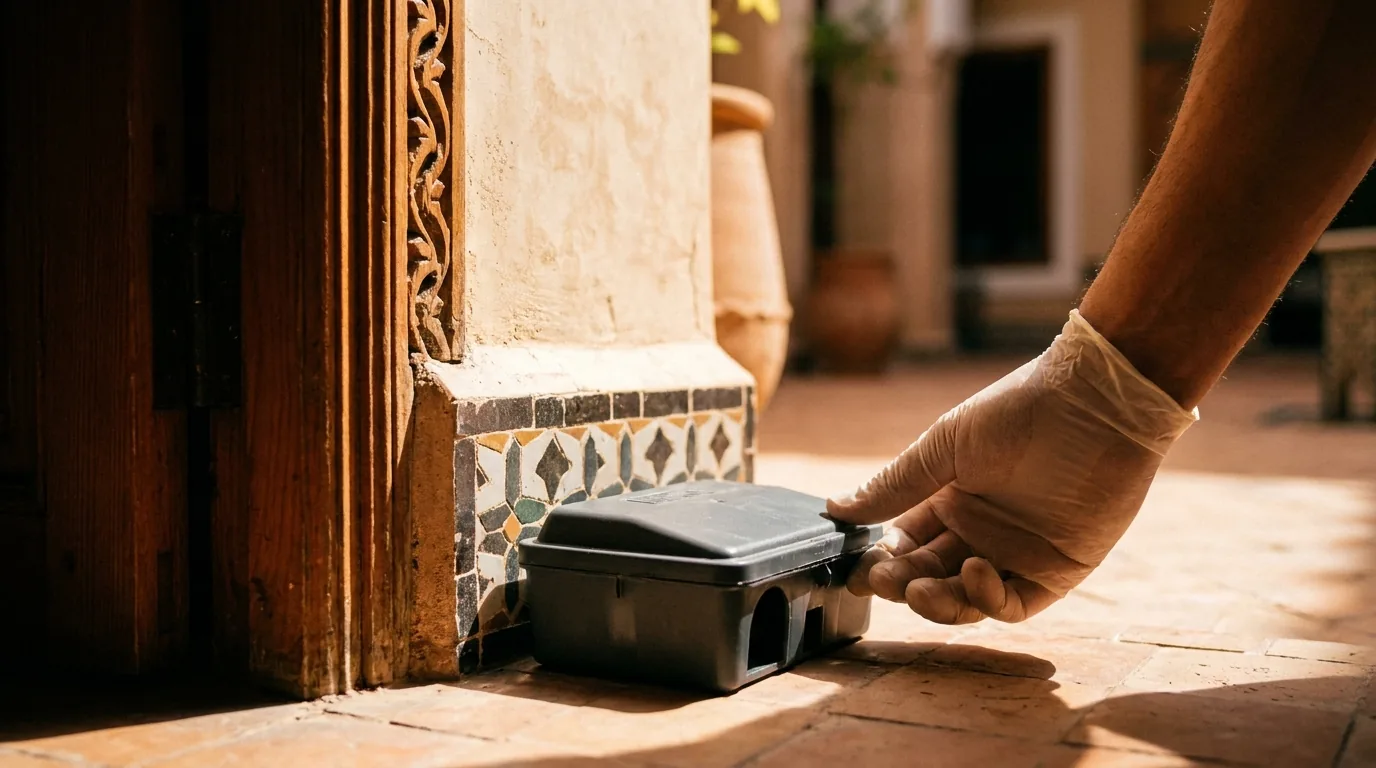 Détail technique de l'intervention — Désinfection & dératisation à Marrakech