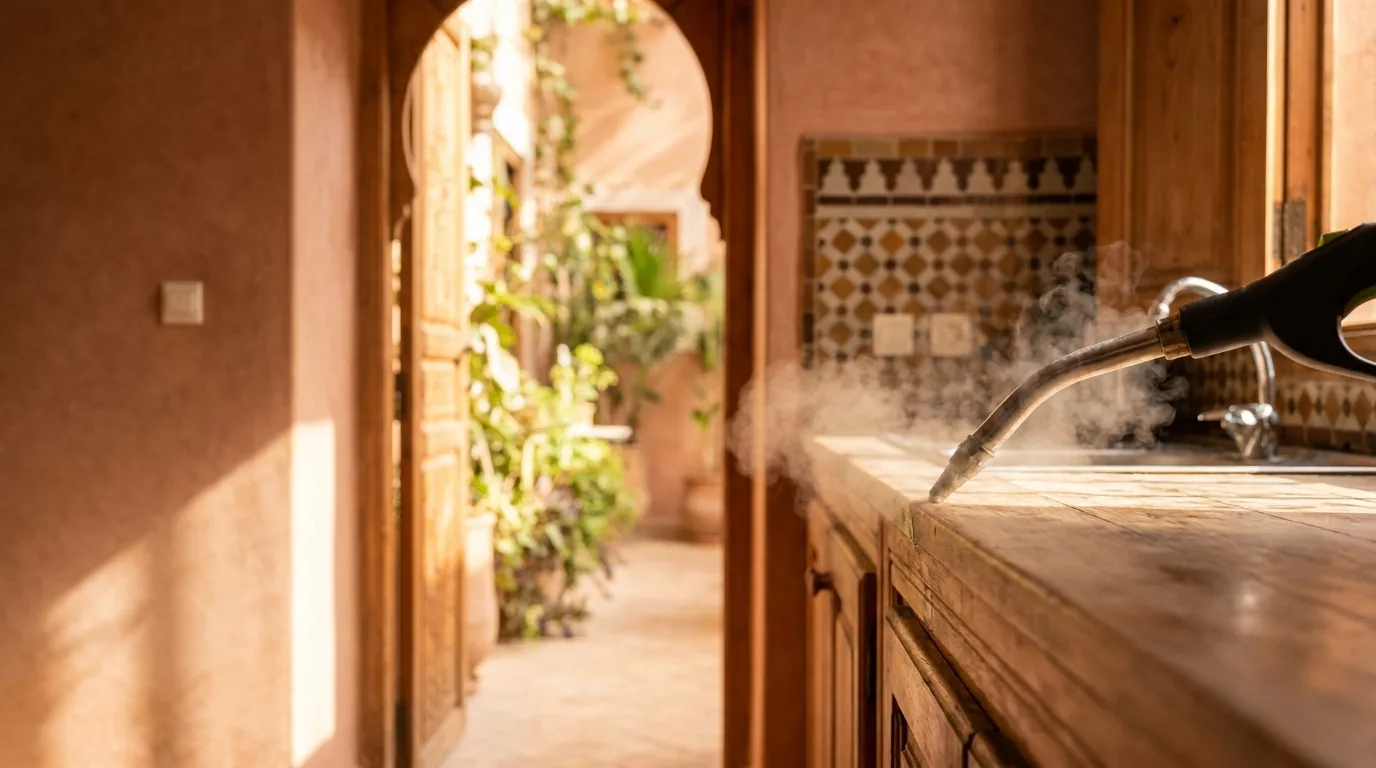 Détail technique de l'intervention — Nettoyage d'appartement à Marrakech