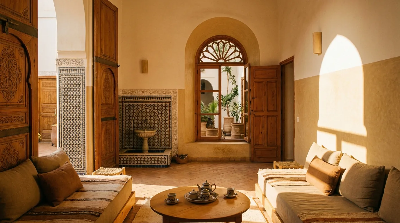Le résultat après notre passage — Nettoyage d'appartement à Marrakech