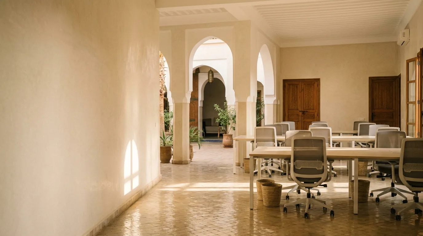 Le résultat après notre passage — Nettoyage de bureaux à Marrakech