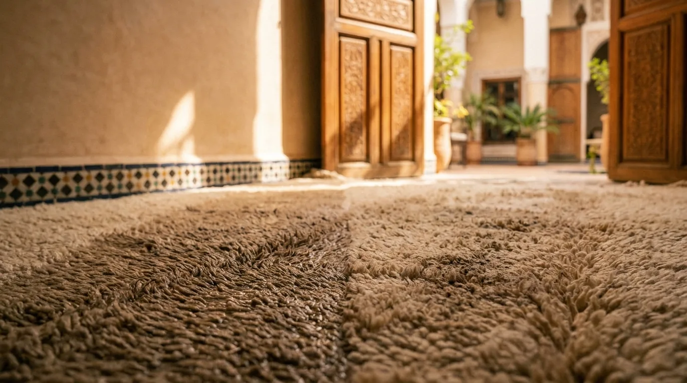Détail technique de l'intervention — Tapis, canapé & matelas à Marrakech