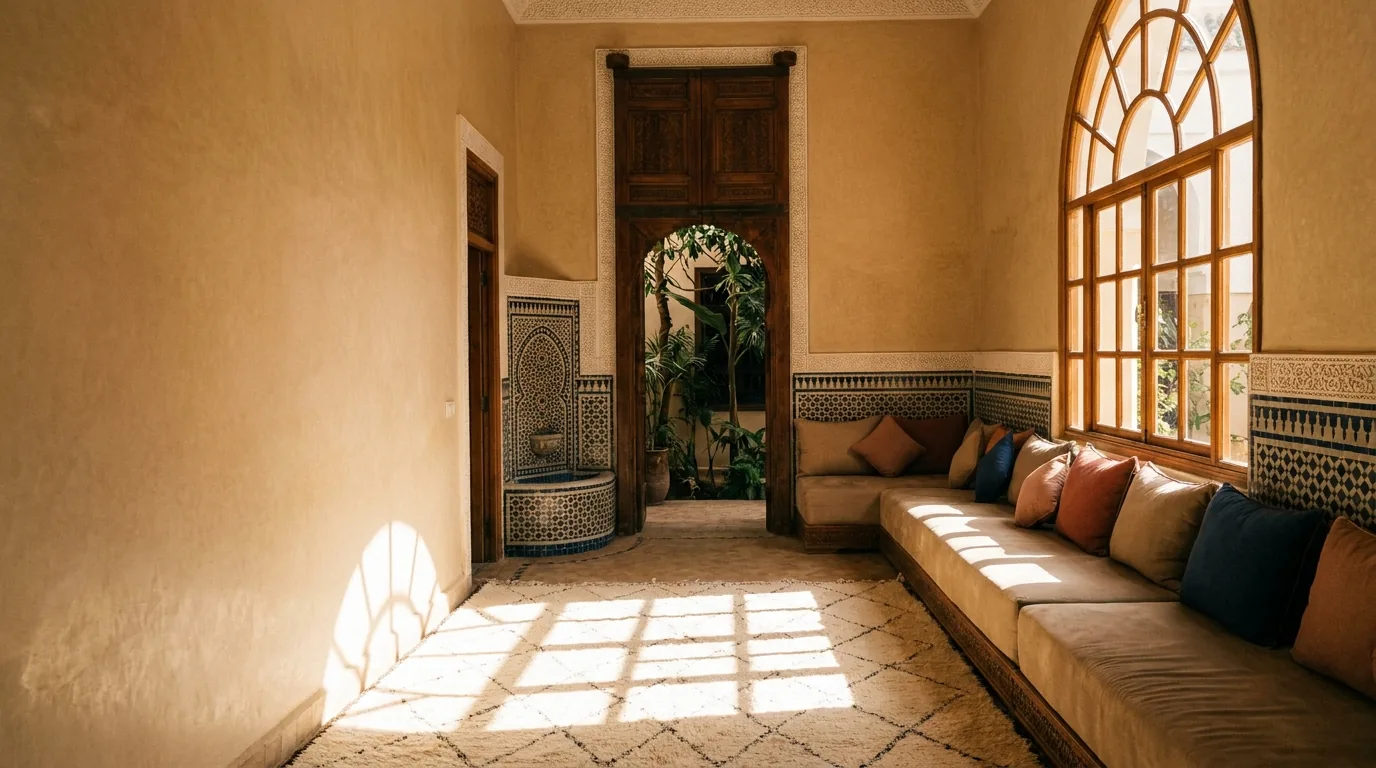 Le résultat après notre passage — Tapis, canapé & matelas à Marrakech