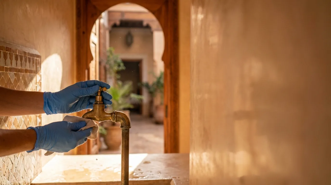 Détail technique de l'intervention — Nettoyage de villa à Marrakech