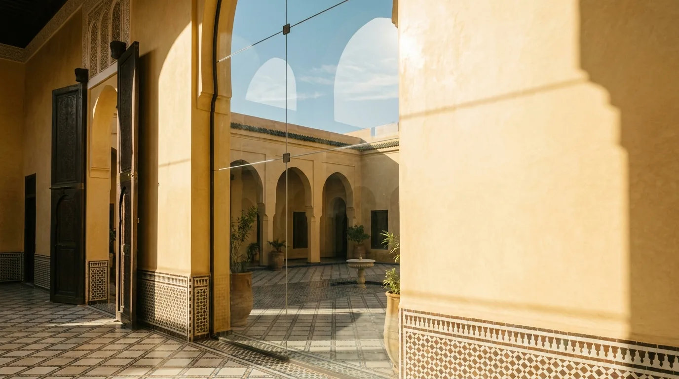 Le résultat après notre passage — Nettoyage de vitres à Marrakech